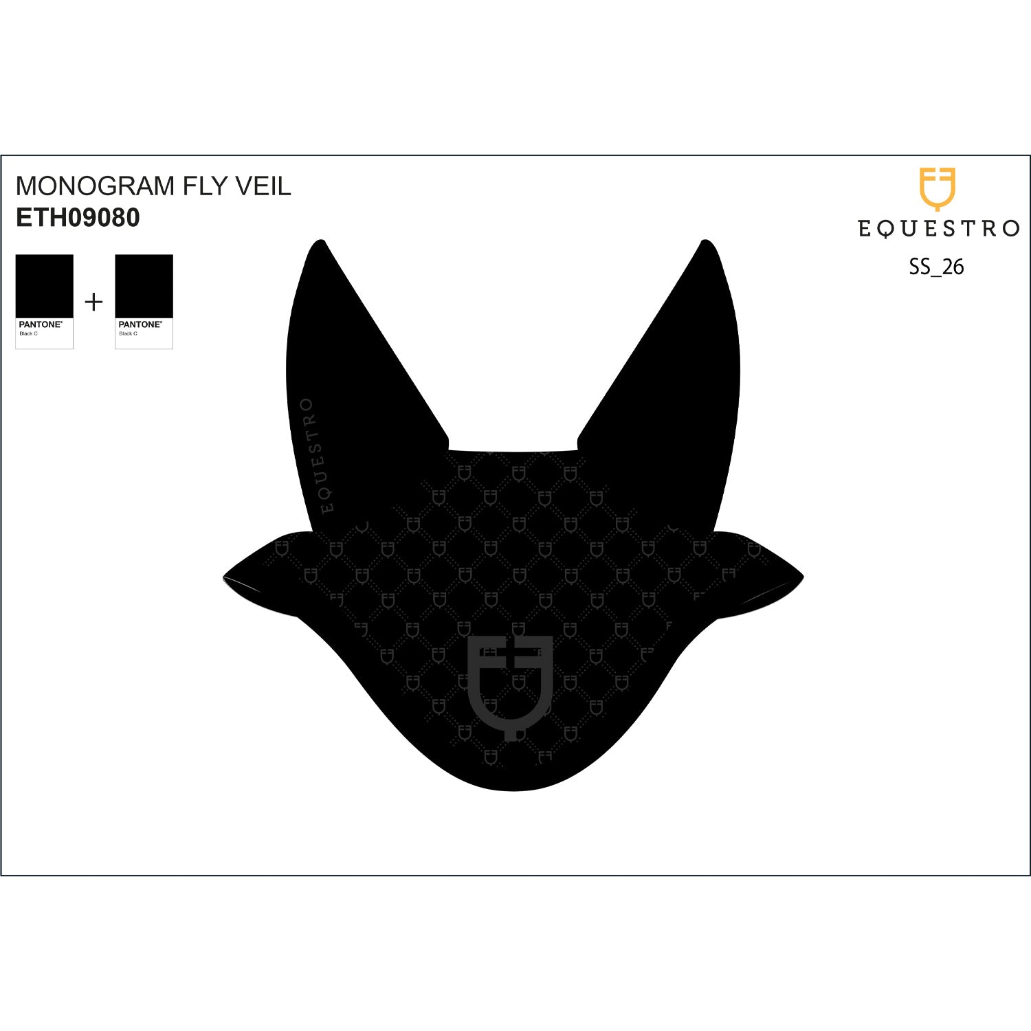 Equestro Cuffietta con Stampa Monogram