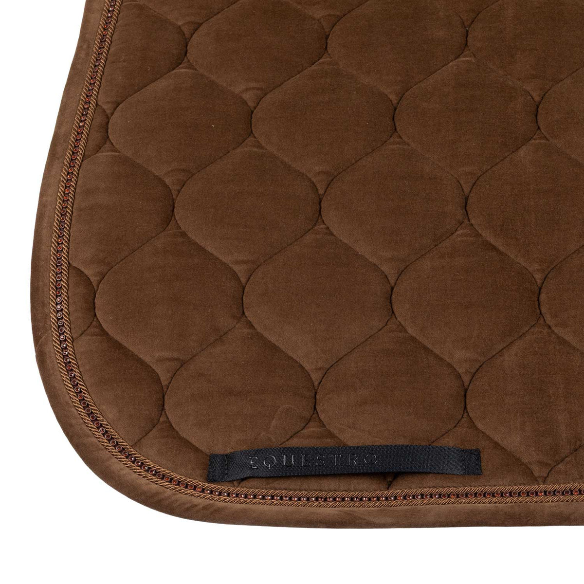 Equestro Sottosella da Dressage Effetto Scamosciato con Strass