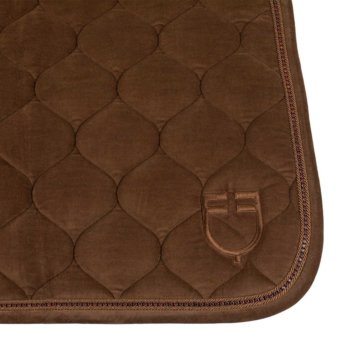 Equestro Sottosella da Dressage Effetto Scamosciato con Strass