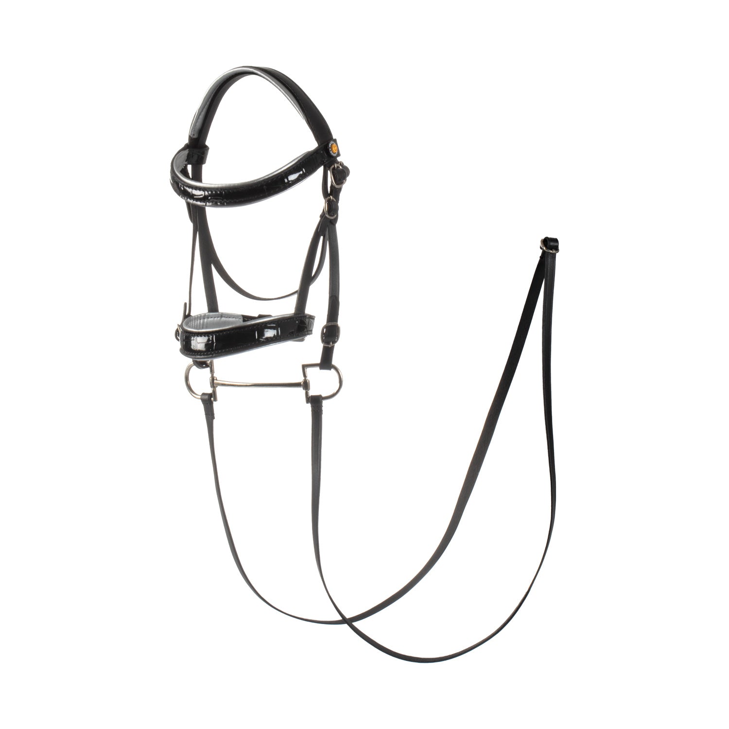 Equestro Briglia per Hobby Horse Cuoio Lucido