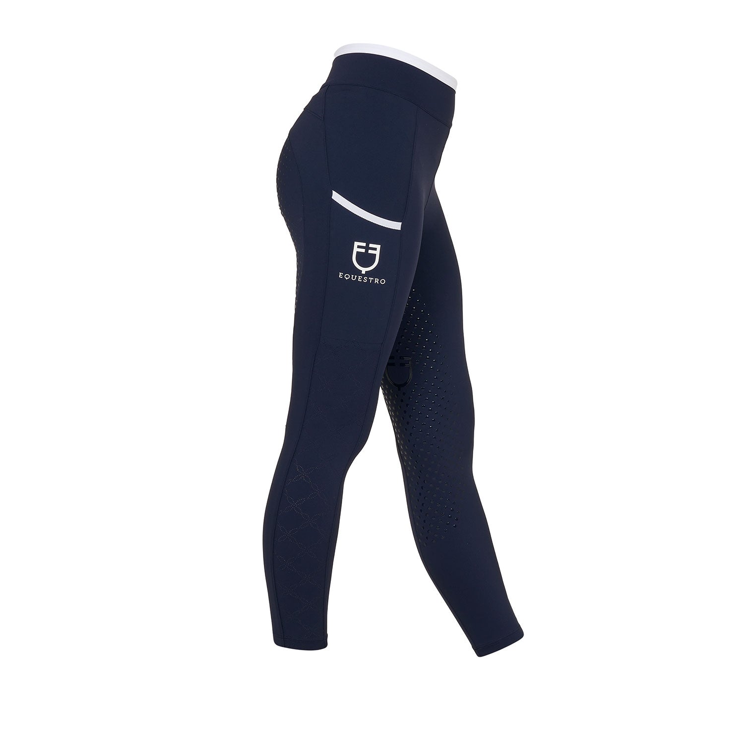 Leggings bambina con decorazioni perforate