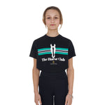 T-shirt bambina Stripe Horse Club in cotone