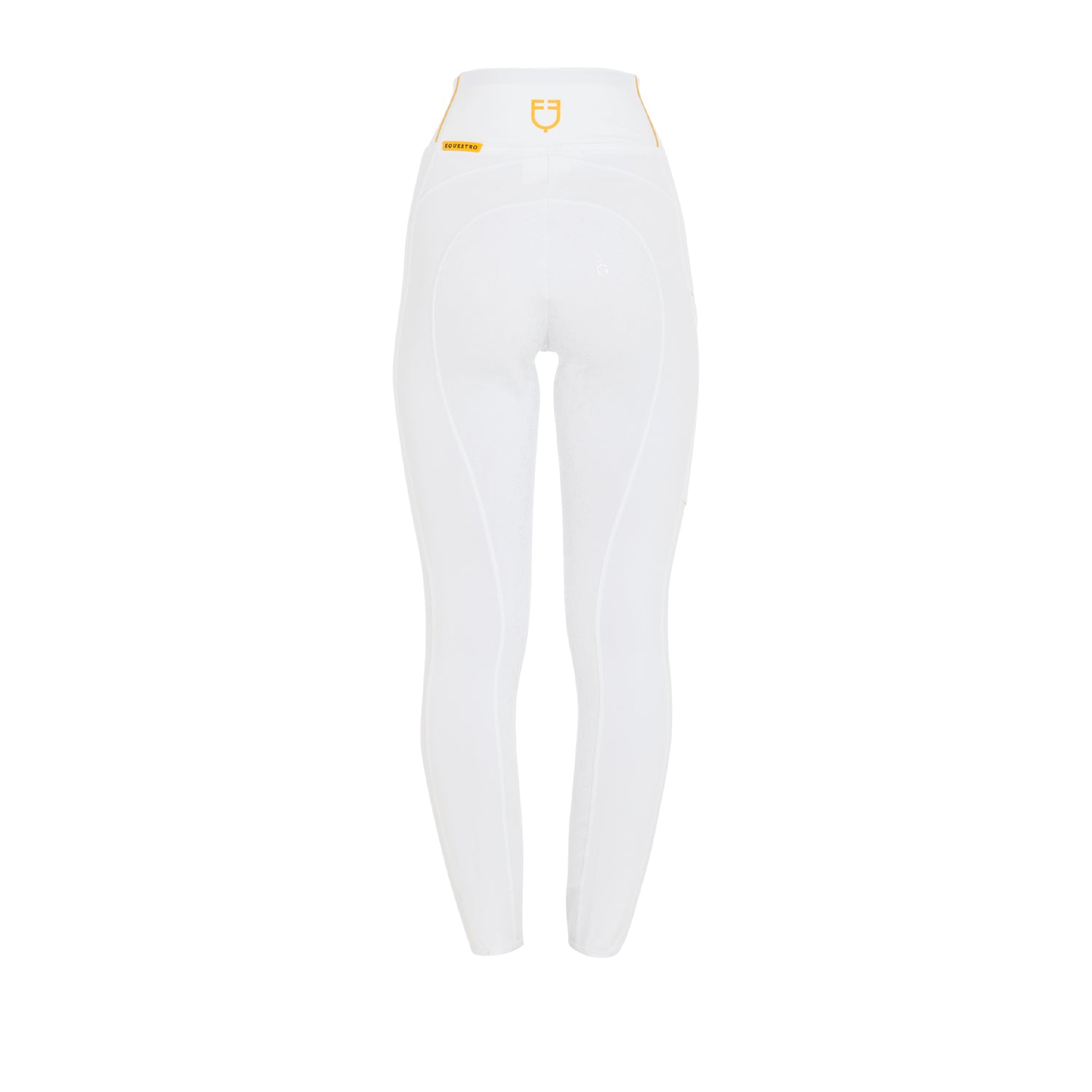 Leggins bambina slim fit con grip siliconato e logo Equestro