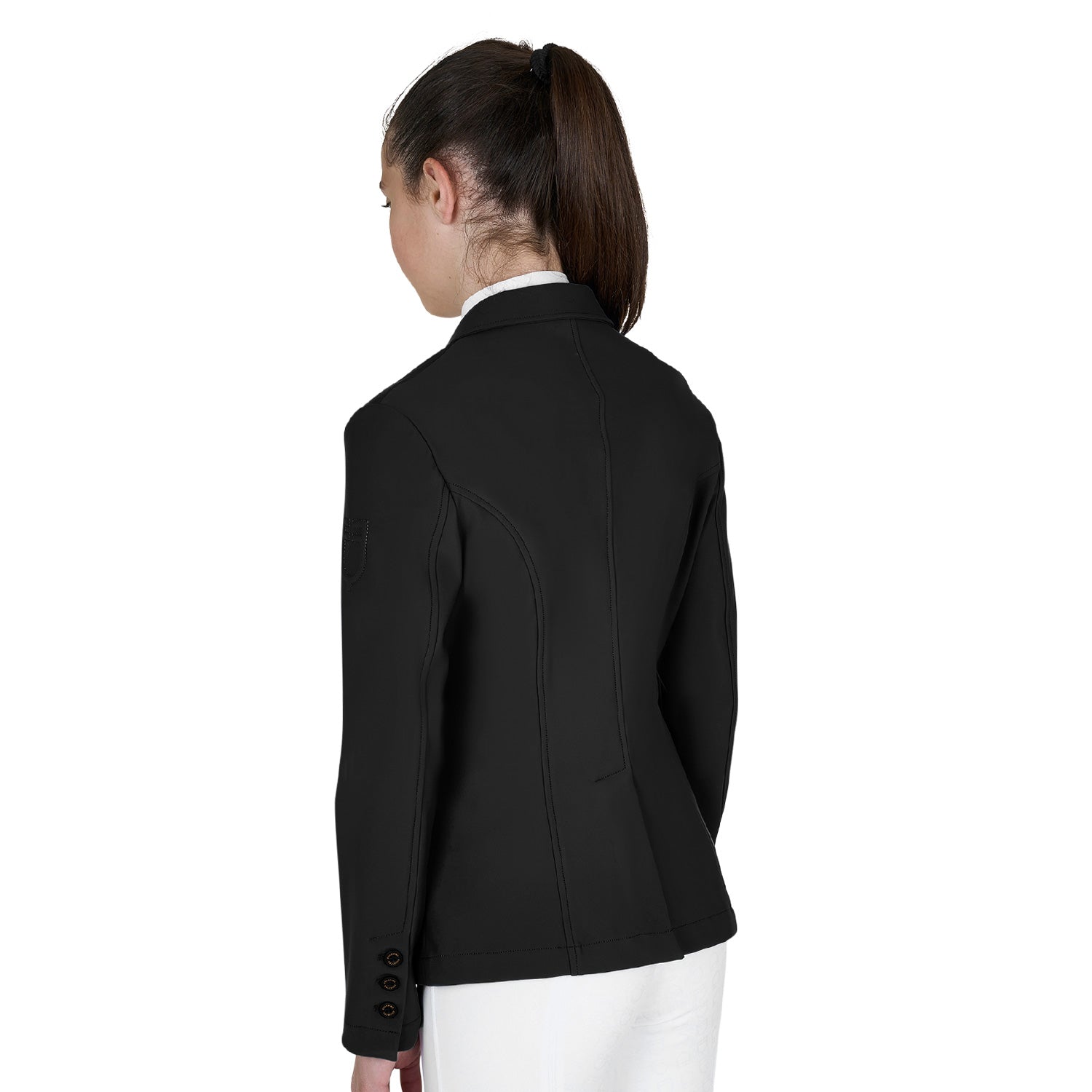 Giacca bambini unisex Equestro da concorso slim fit tre bottoni
