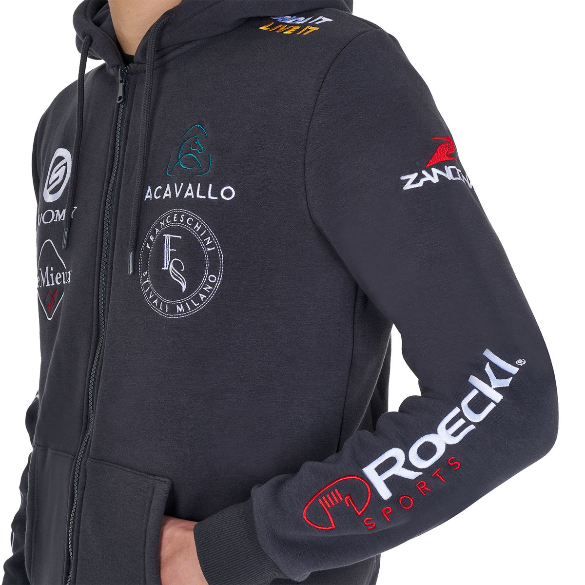 Equestro Felpa Uomo con Cappuccio Multilogo