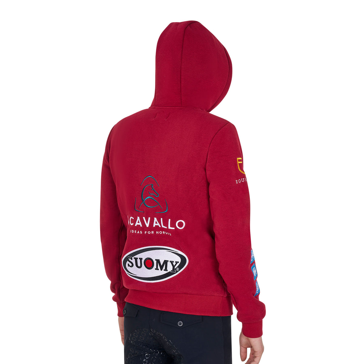 Equestro Felpa Uomo con Cappuccio Multilogo