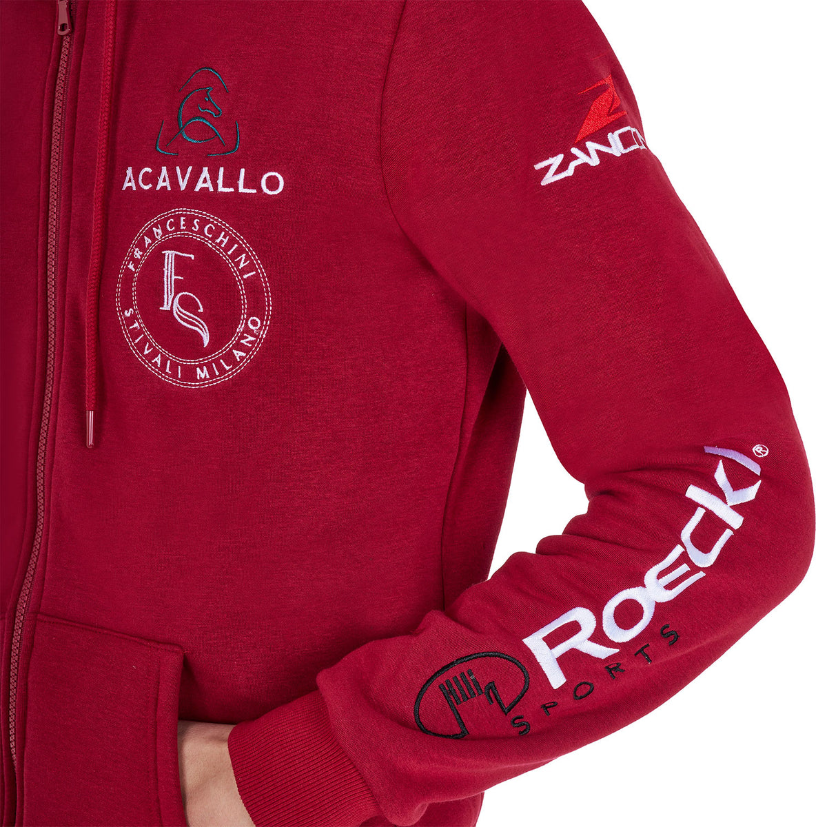 Equestro Felpa Uomo con Cappuccio Multilogo