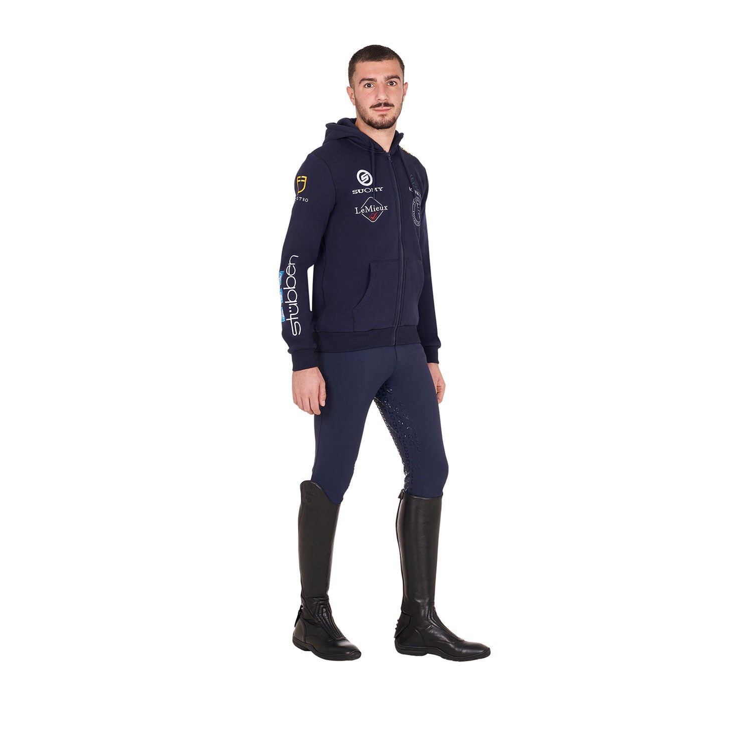 Felpa uomo Equestro con cappuccio Multilogo