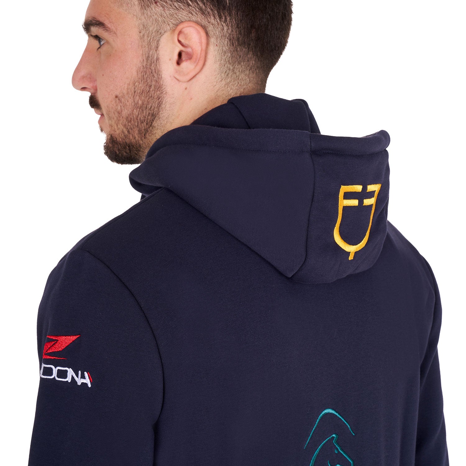 Felpa uomo Equestro con cappuccio Multilogo
