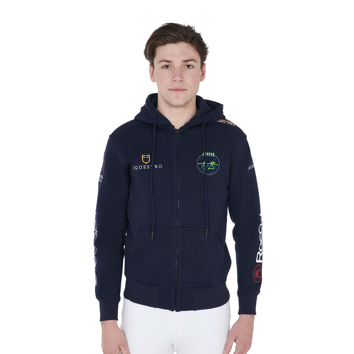 Equestro Felpa Uomo con Cappuccio Multilogo
