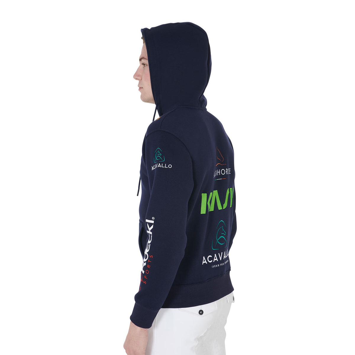 Equestro Felpa Uomo con Cappuccio Multilogo
