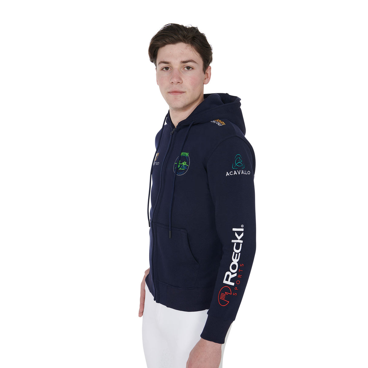 Equestro Felpa Uomo con Cappuccio Multilogo