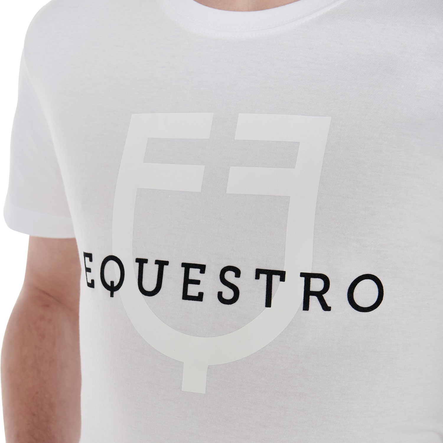 Equestro T Shirt Uomo Slim Fit con Logo Sul Petto
