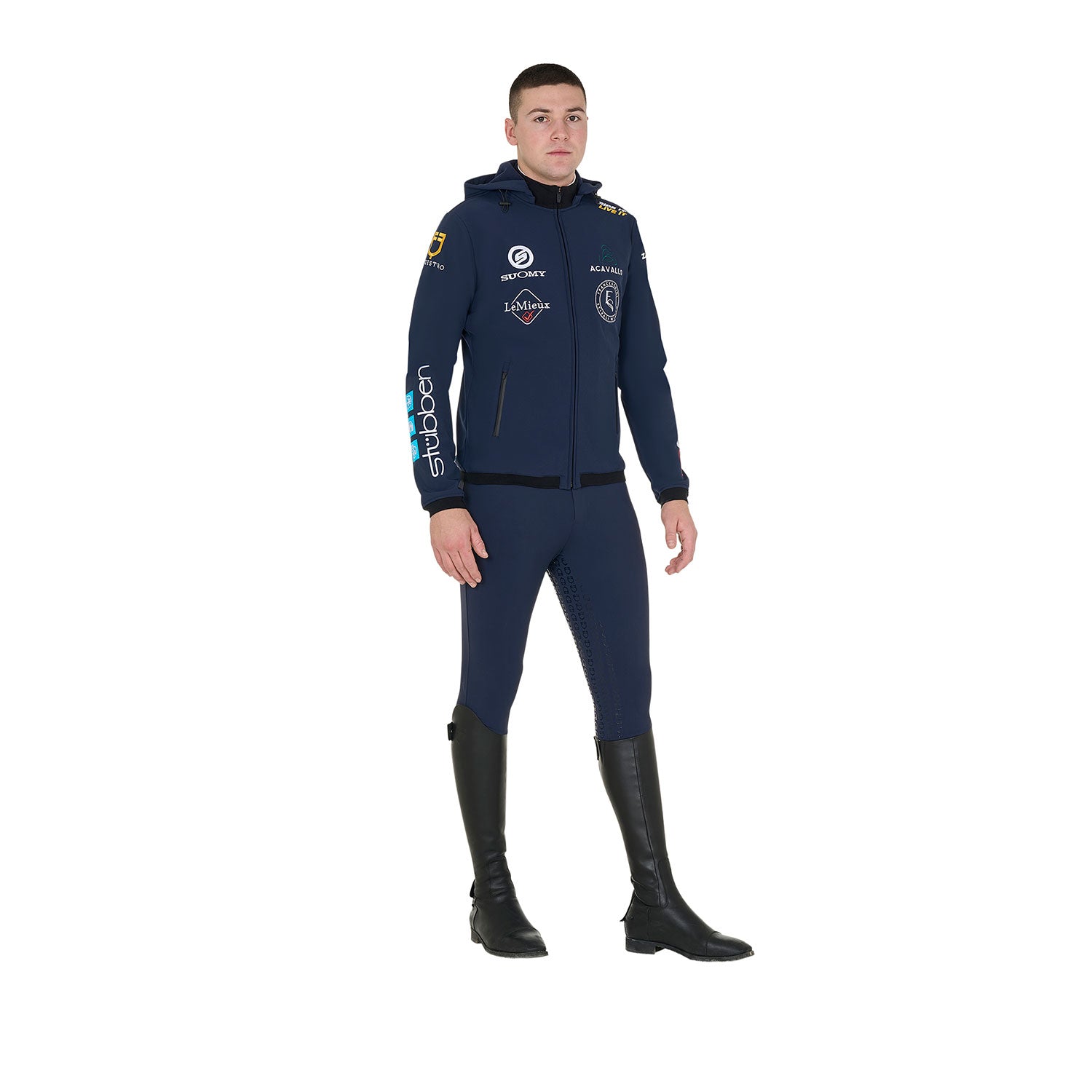 SoftShell Uomo Multilogo 2025 Equestro Stubben Acavallo Zandonà