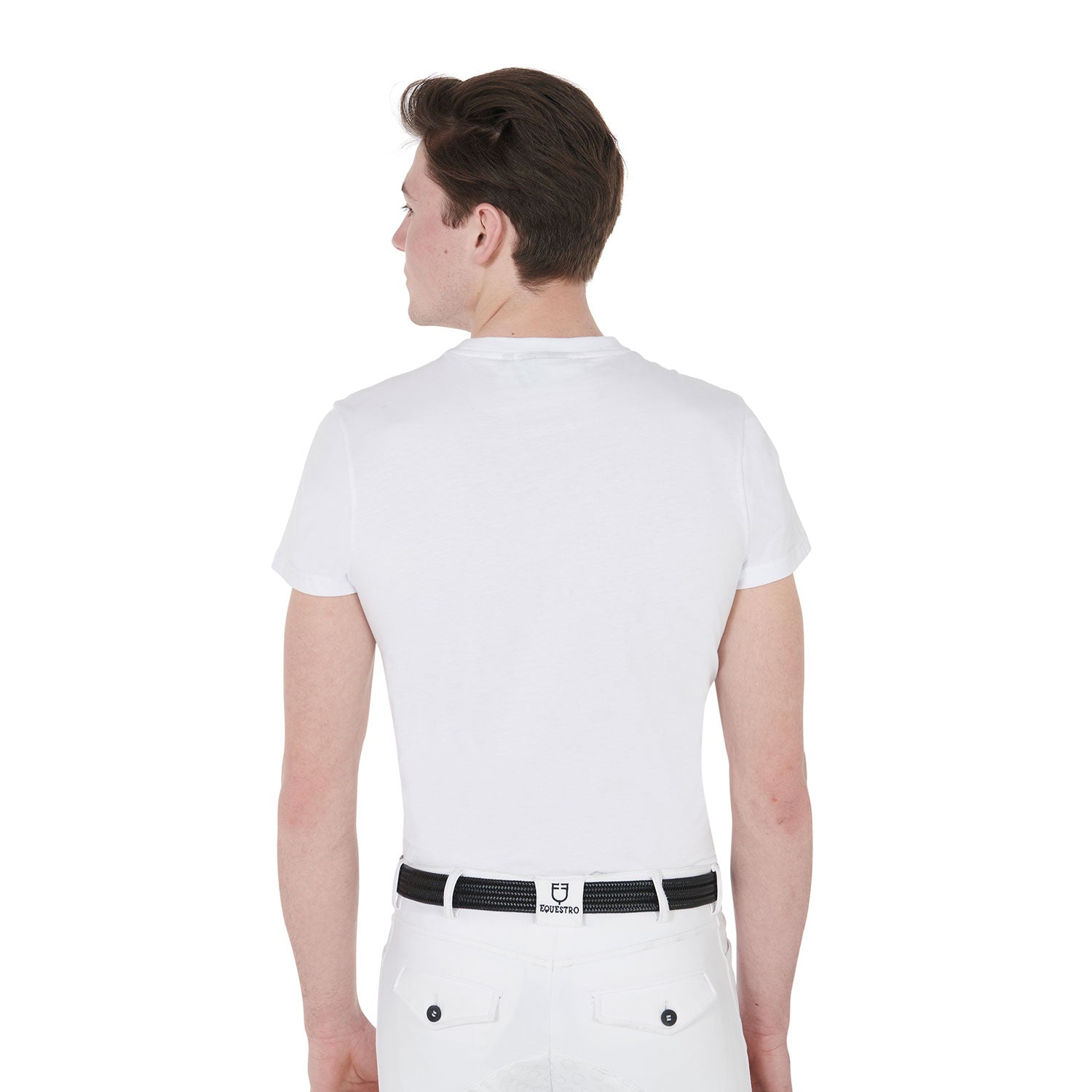 Equestro T Shirt Uomo Slim Fit con da Corsa per Cavallo