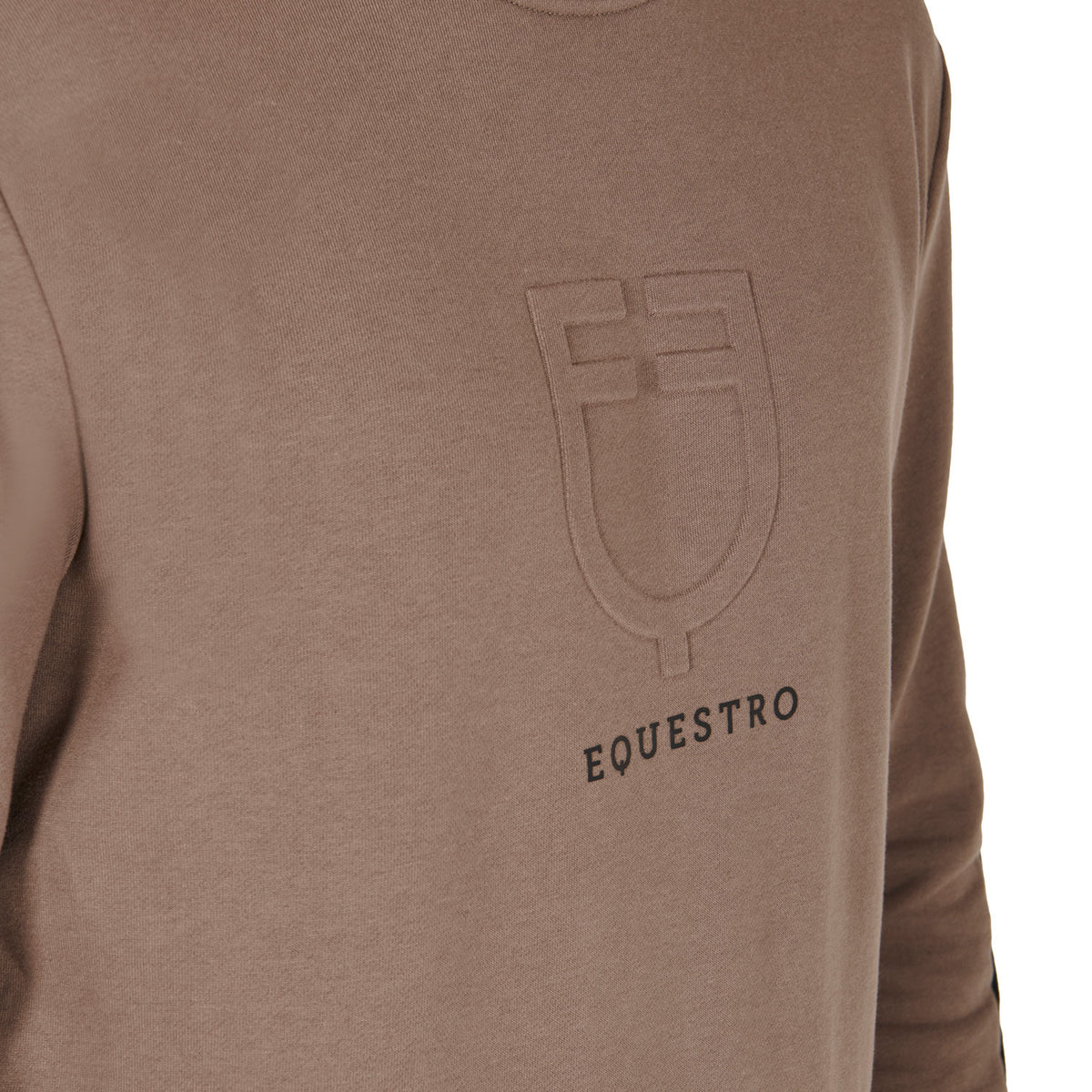 Equestro Felpa Uomo in Cotone con Logo