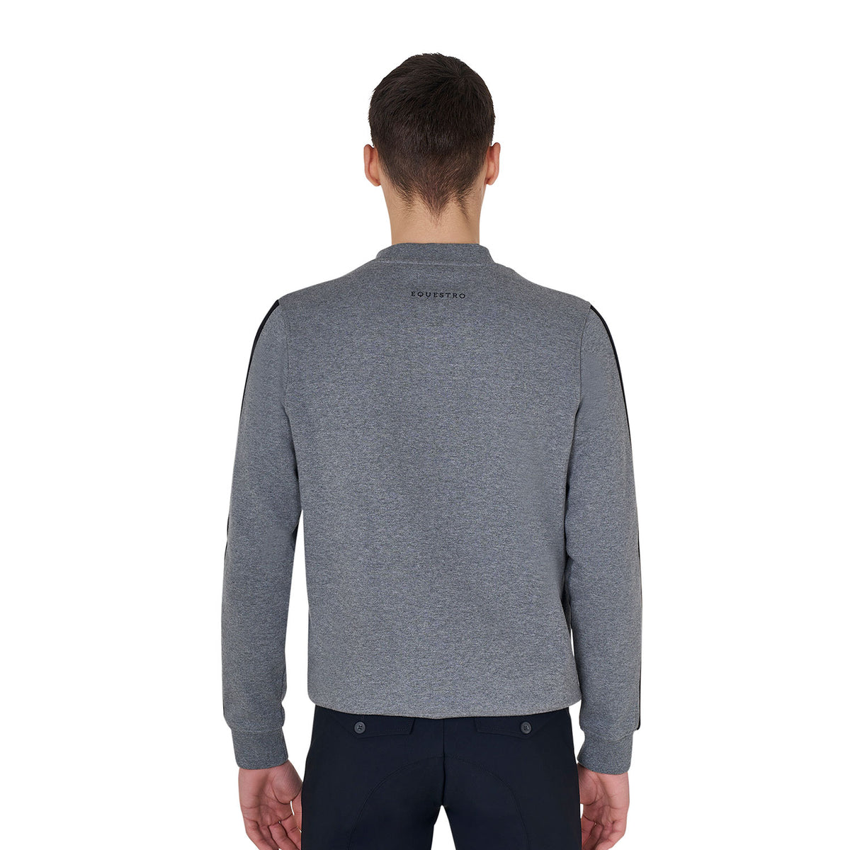Equestro Felpa Uomo in Cotone con Logo