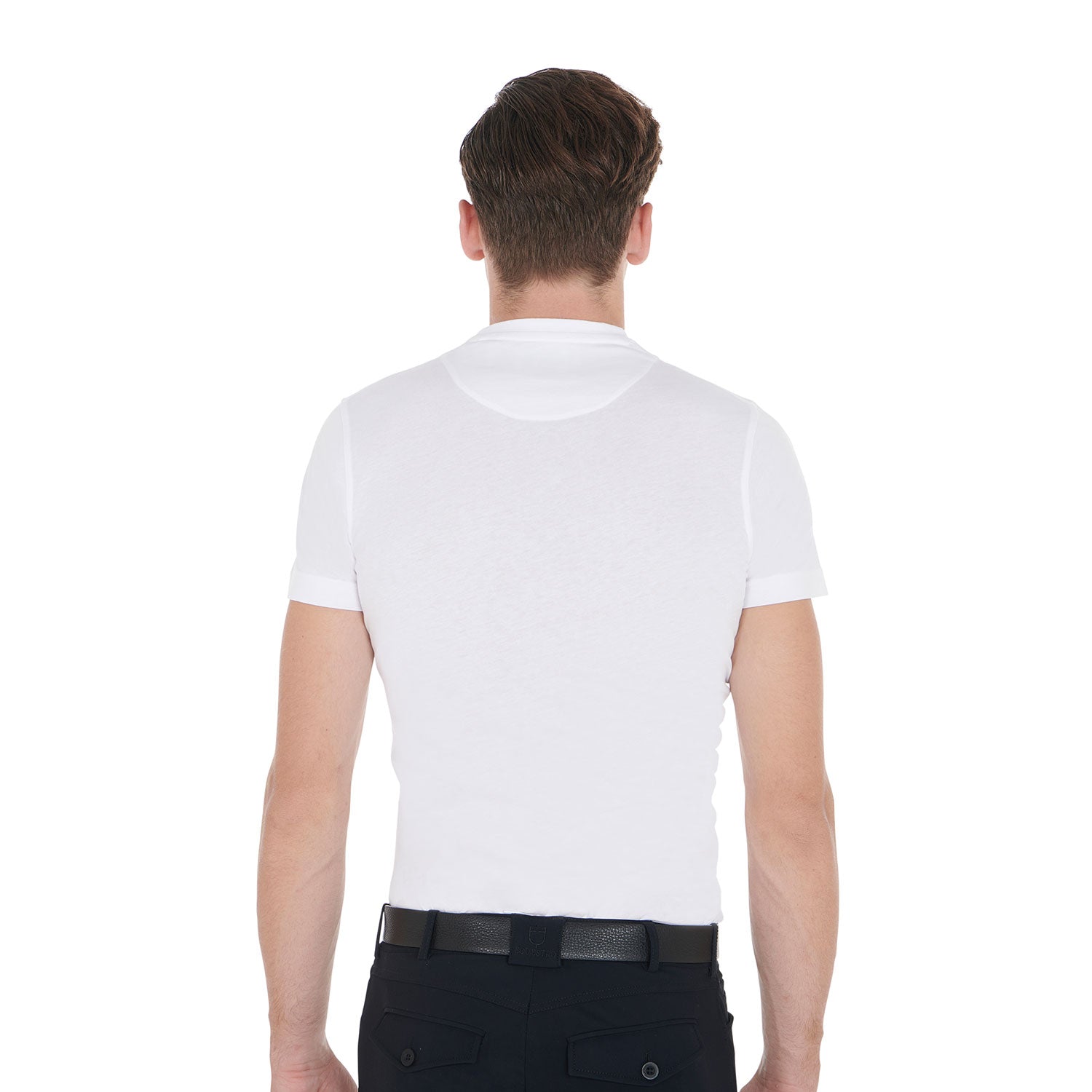 Equestro T Shirt Uomo Slim Fit con Stampa Equestre