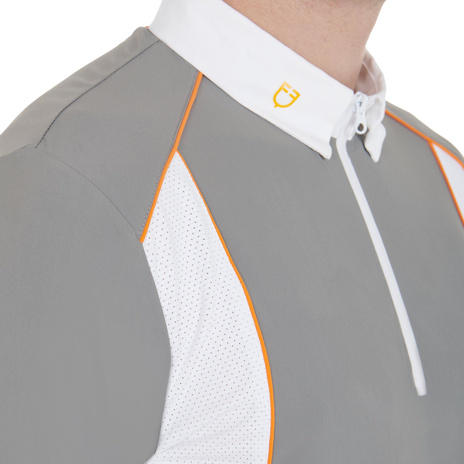 Polo Uomo Slim Fit da concorso Equestro in tessuto tecnico