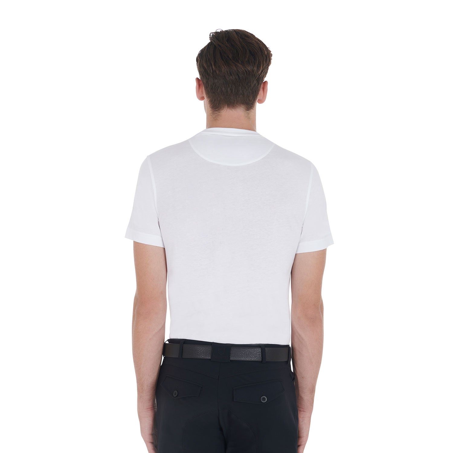 Equestro T Shirt Uomo Slim Fit Stampa a Contrasto