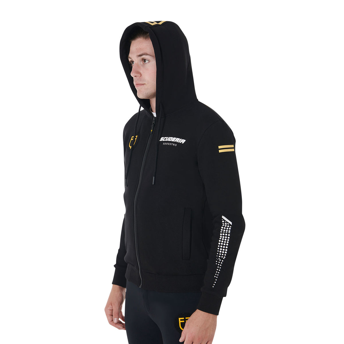 Equestro Felpa Uomo Cappuccio Scuderia Pile