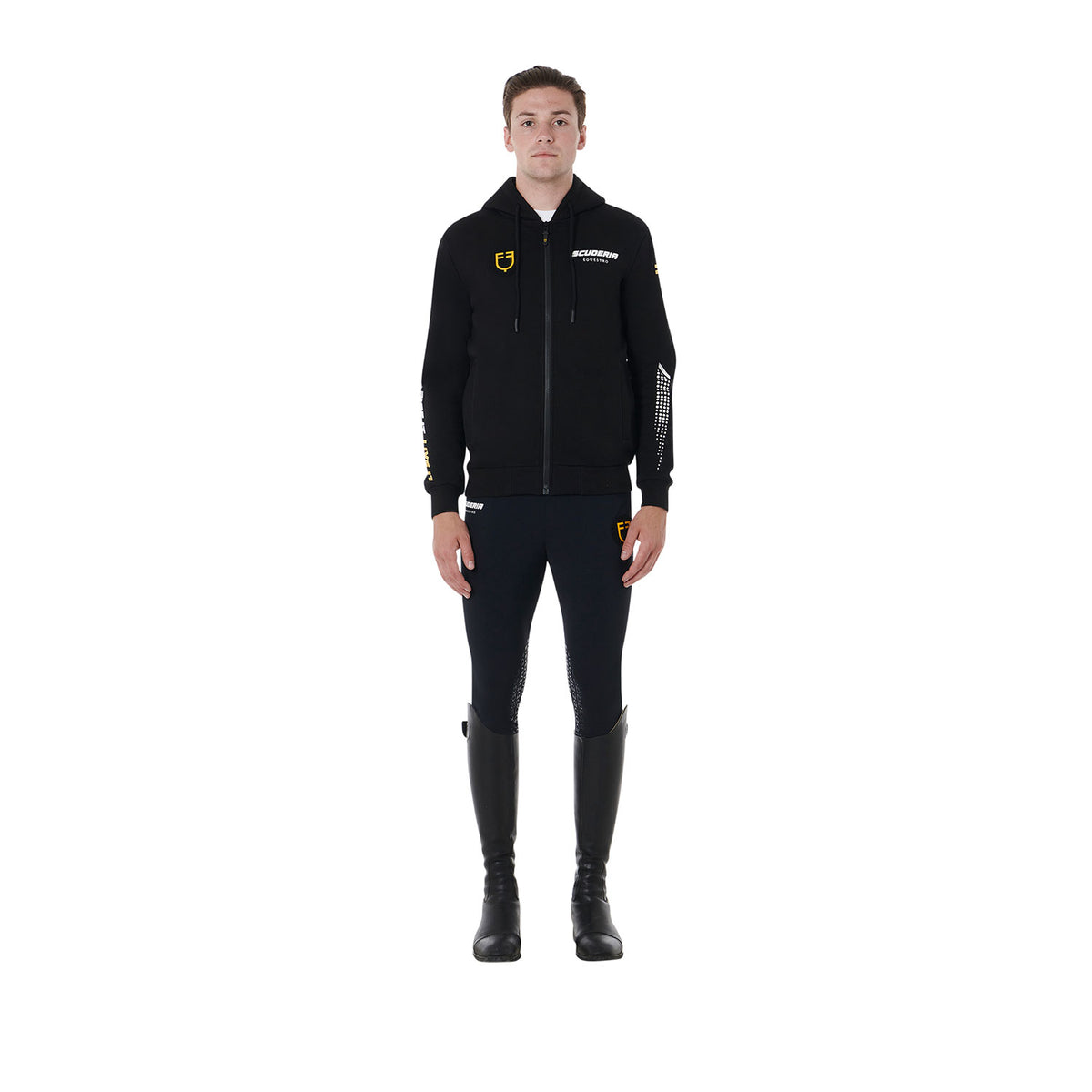 Equestro Felpa Uomo Cappuccio Scuderia Pile