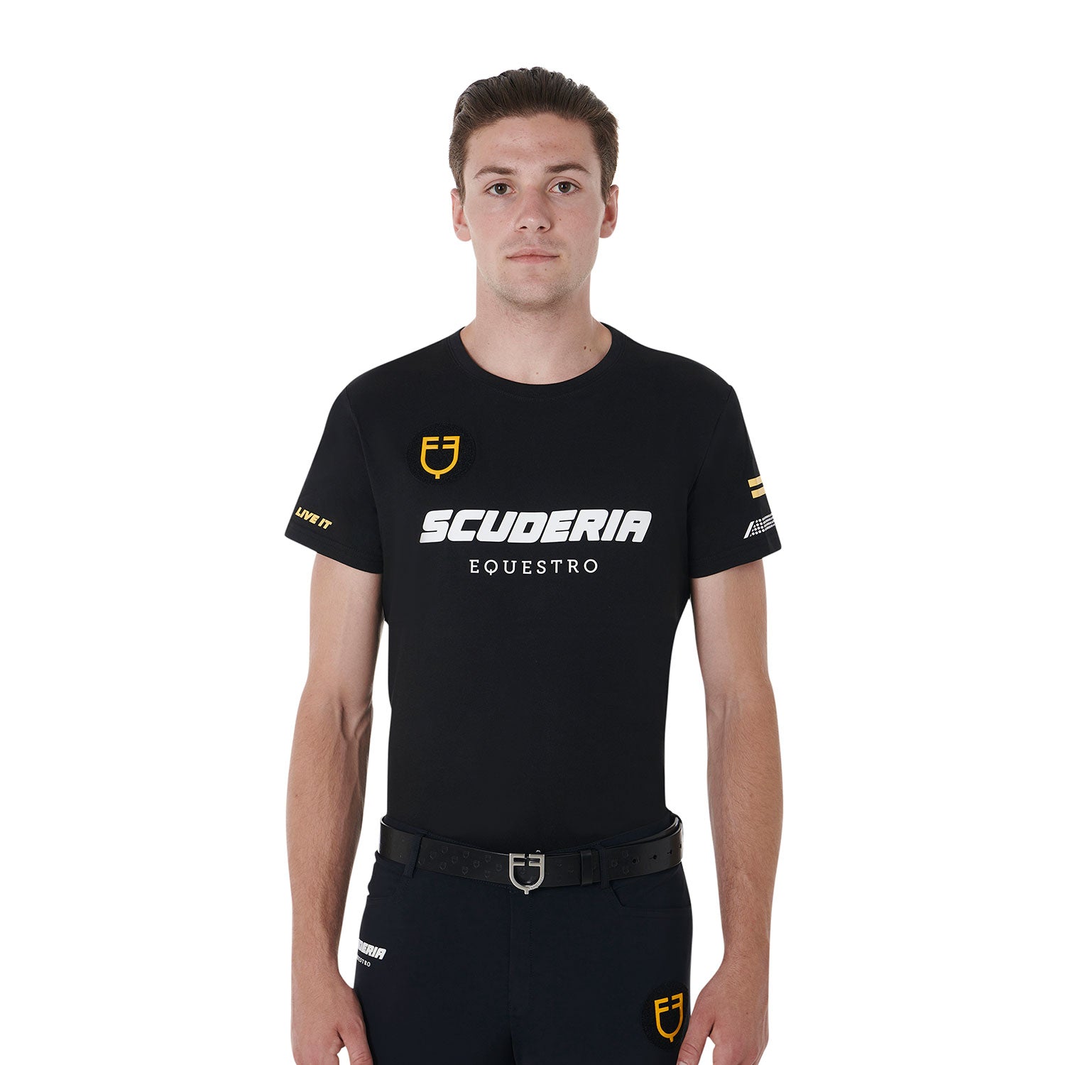 Equestro T Shirt Uomo Cotone Stretch Scuderia