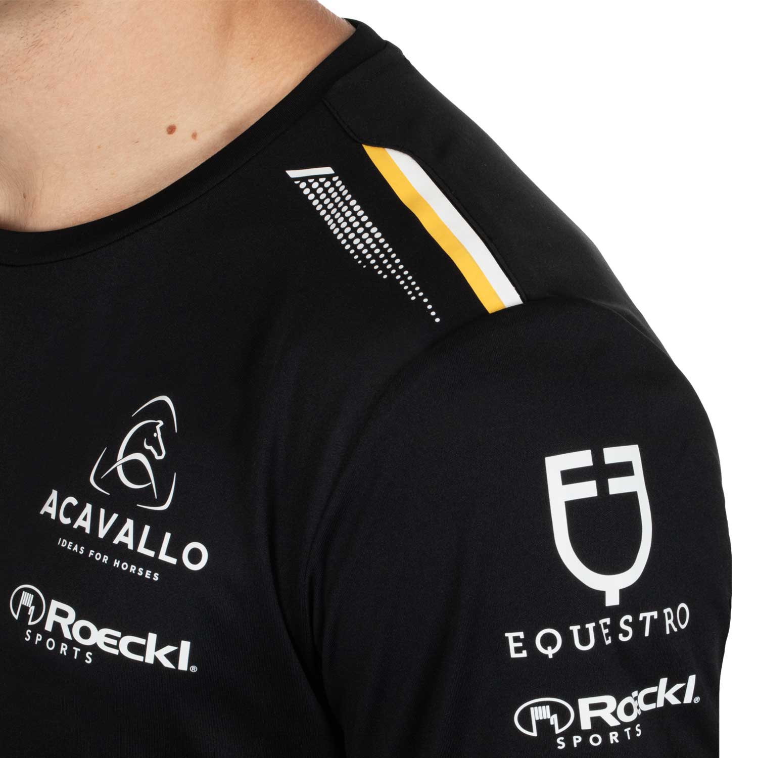 Equestro T Shirt Uomo Multilogo Tessuto Tecnico