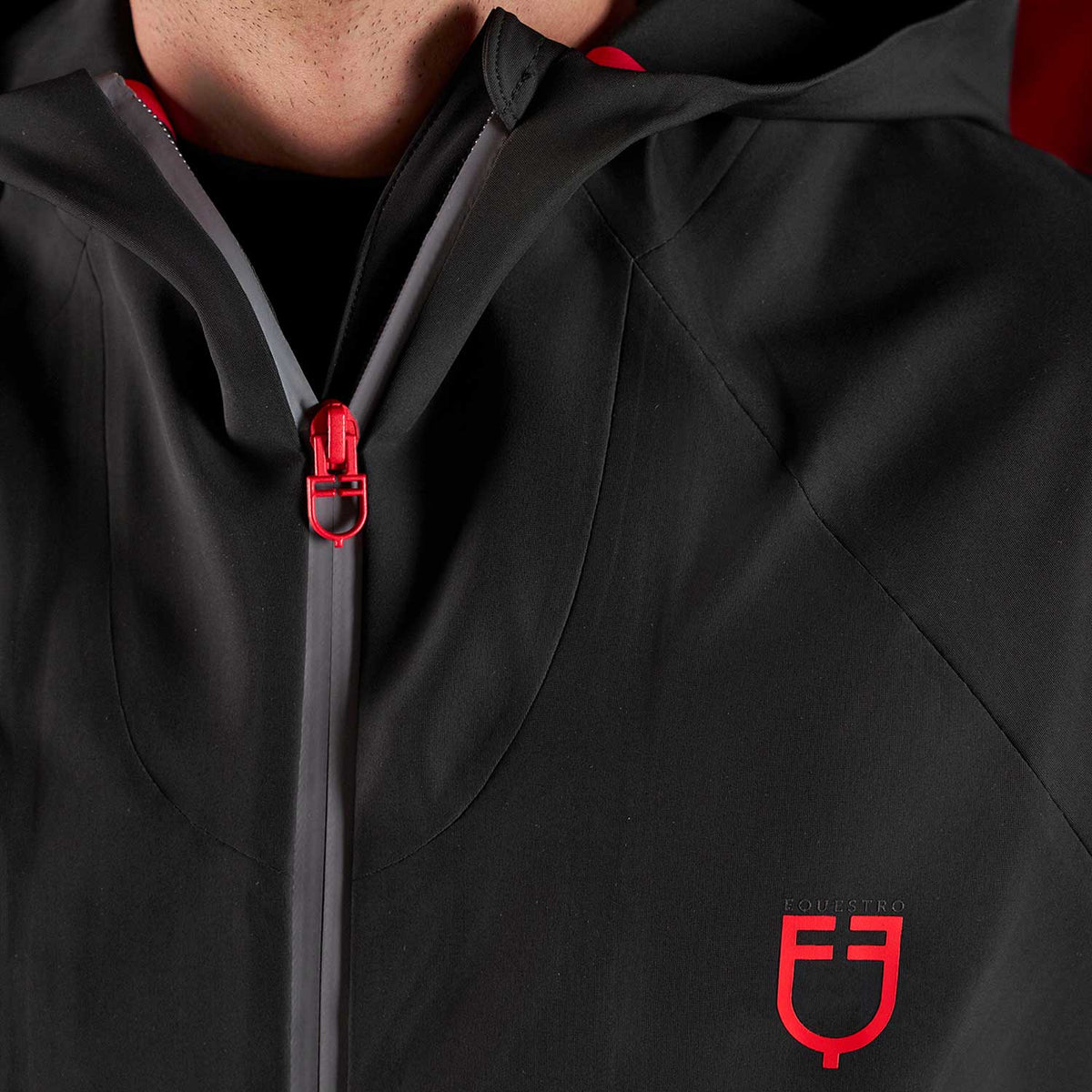 Equestro Felpa Tecnica Uomo Ridertechnology Cappuccio