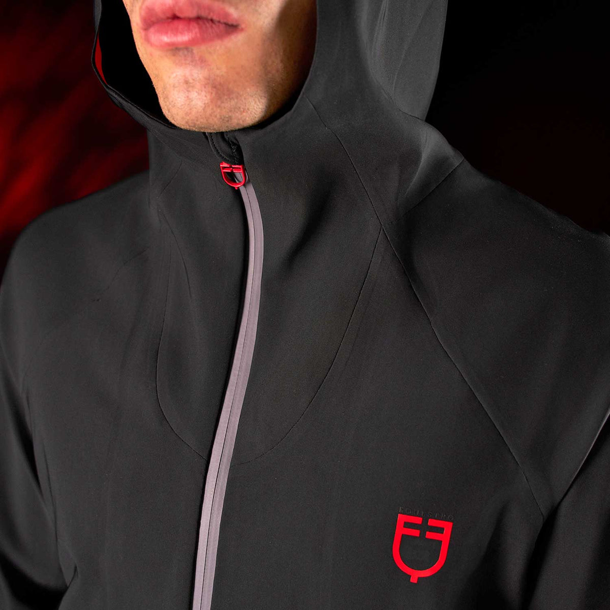 Equestro Felpa Tecnica Uomo Ridertechnology Cappuccio