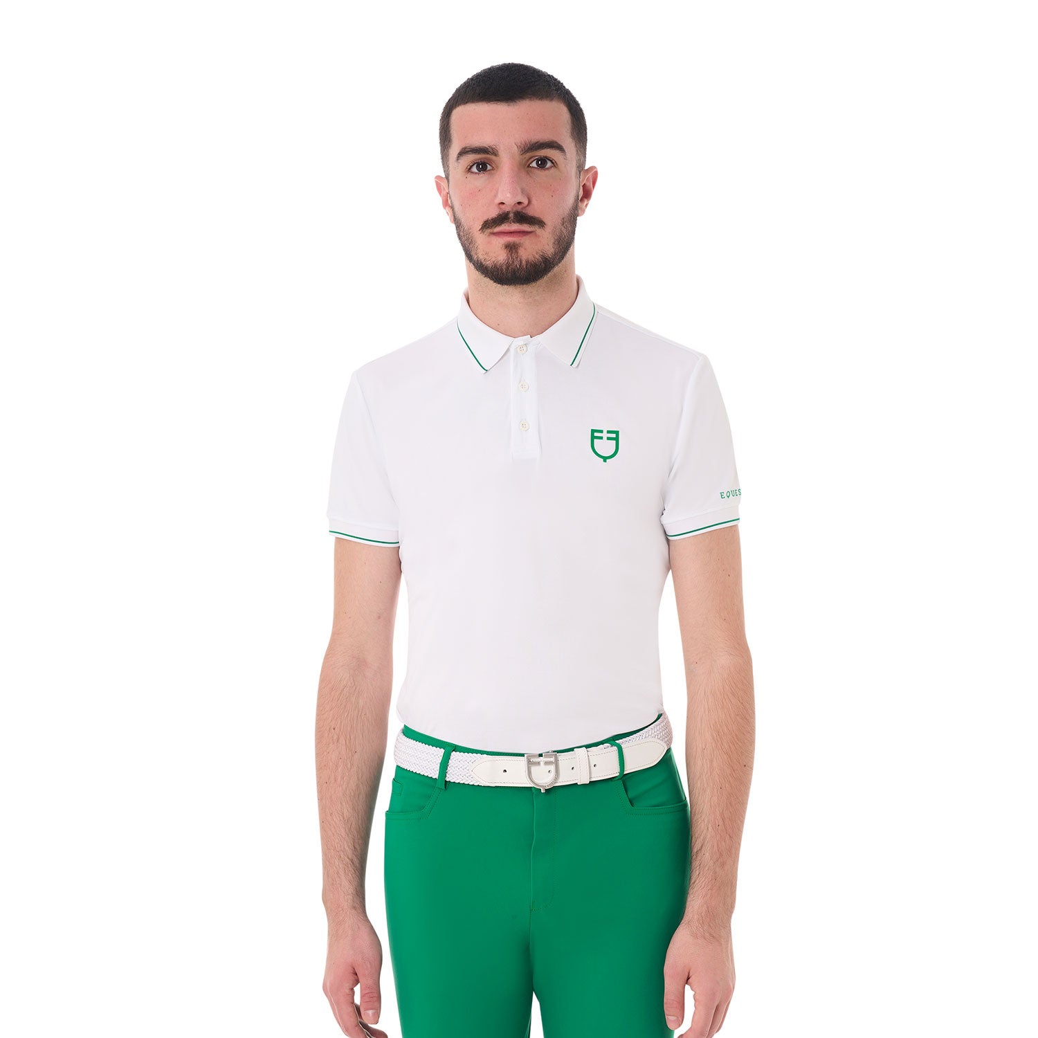 Polo training uomo con dettagli a contrasto