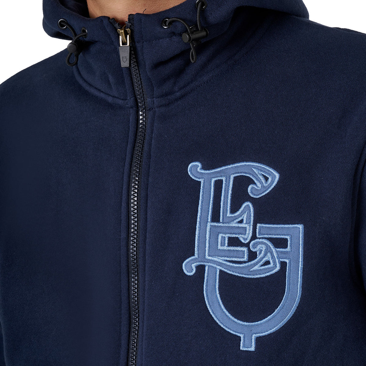 Equestro Felpa Uomo Eq con Zip Frontale