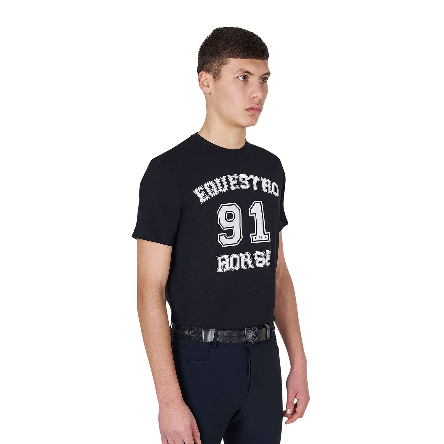 Equestro T Shirt Uomo Horse Club in Cotone