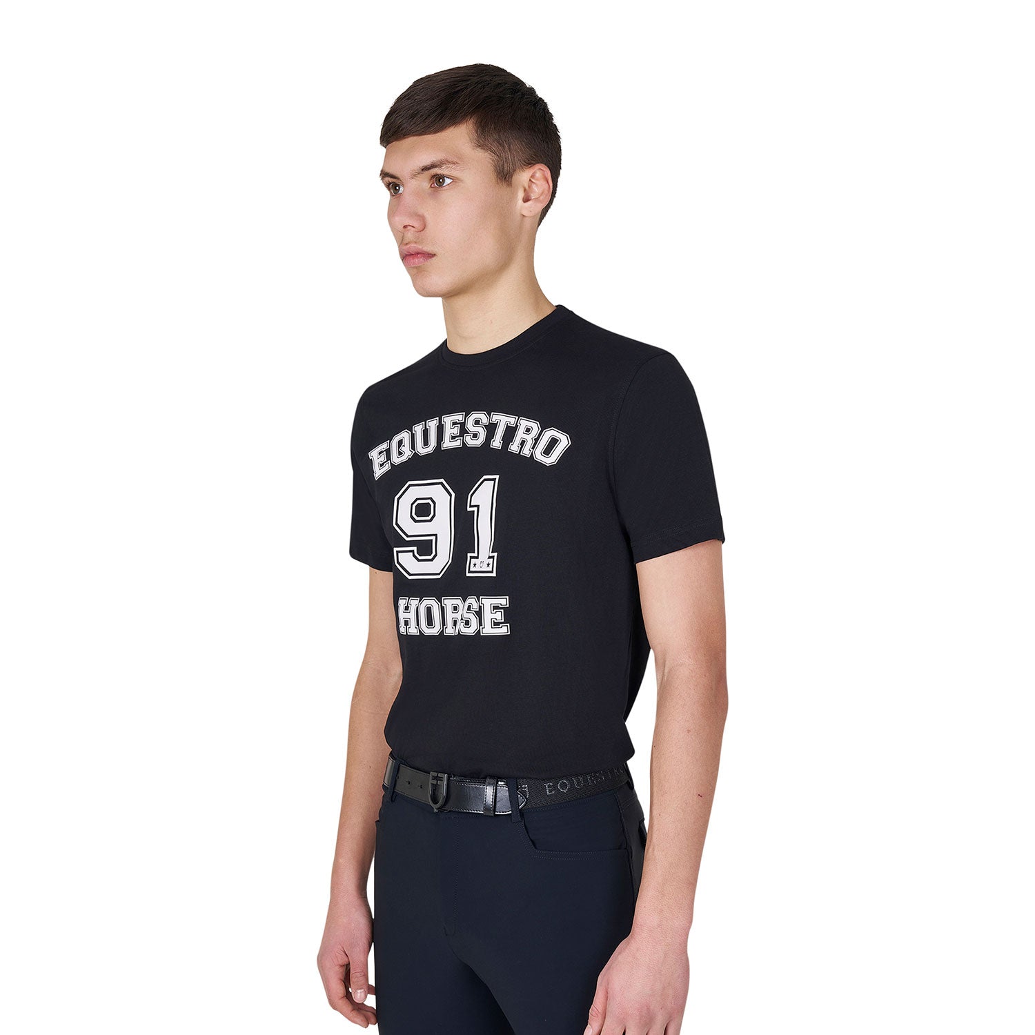 Equestro T Shirt Uomo Horse Club in Cotone