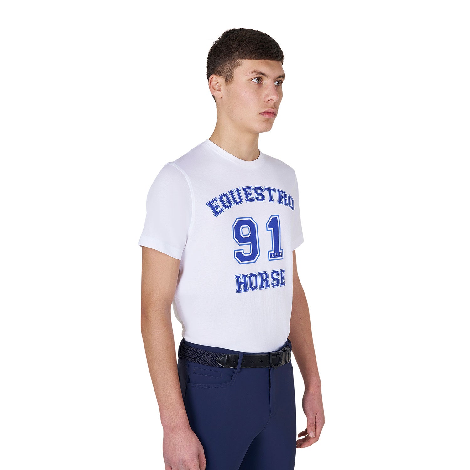Equestro T Shirt Uomo Horse Club in Cotone