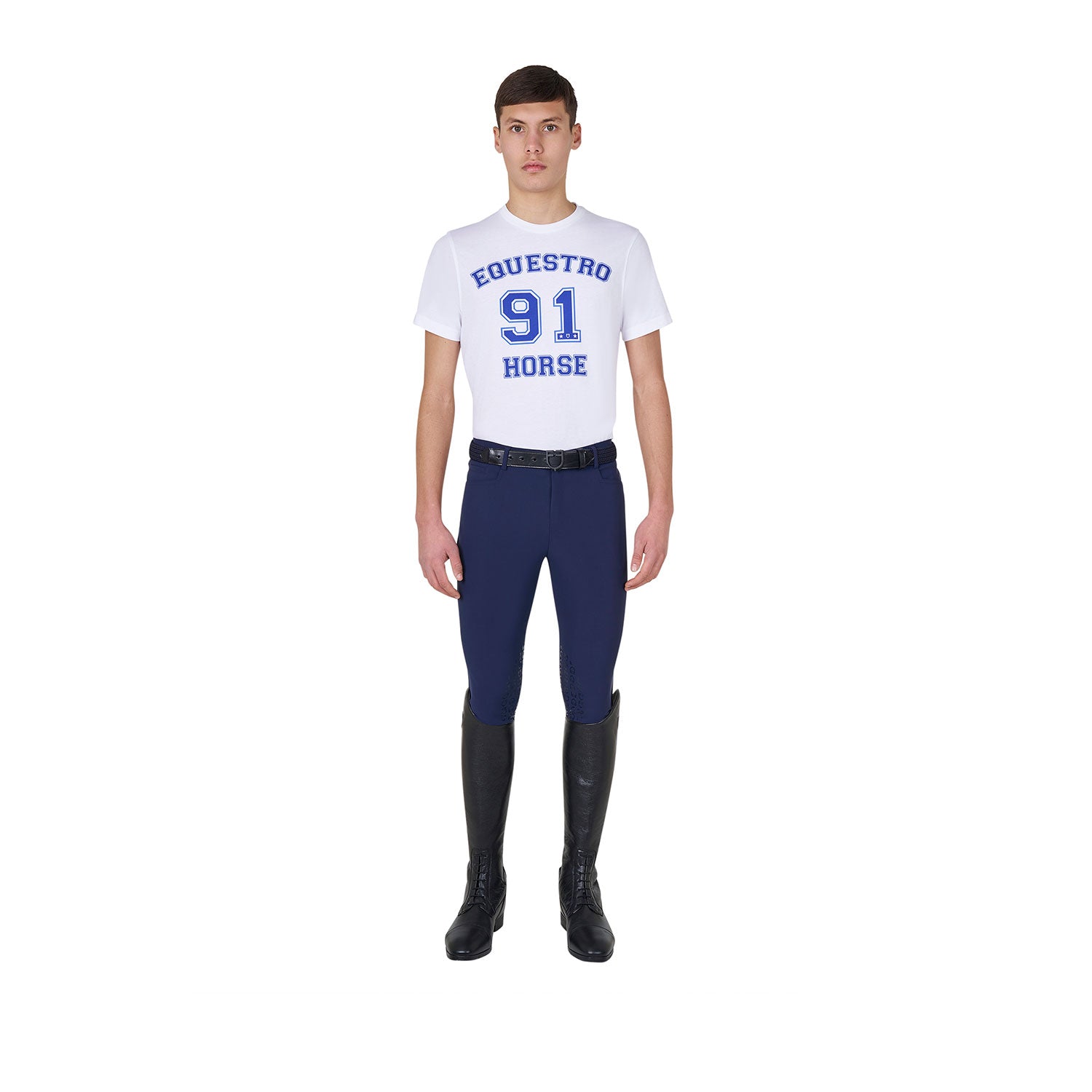 Equestro T Shirt Uomo Horse Club in Cotone