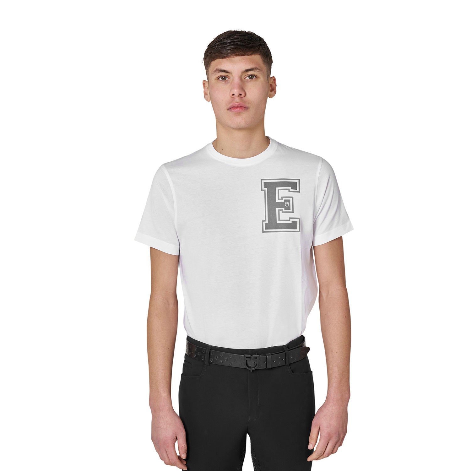 Equestro T Shirt Uomo Monogram in Cotone