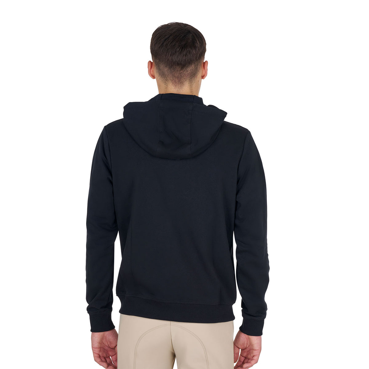 Equestro Felpa Uomo con Cappuccio Regolabile e Zip