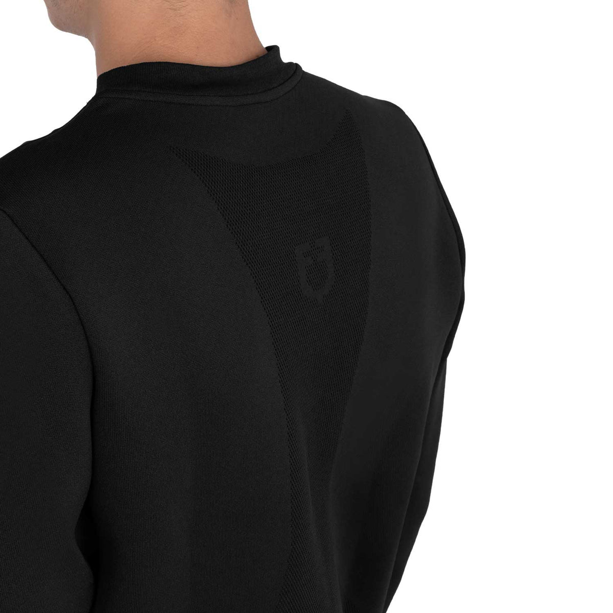 Equestro Felpa Tecnica Uomo Girocollo con Inserti Micro Mesh