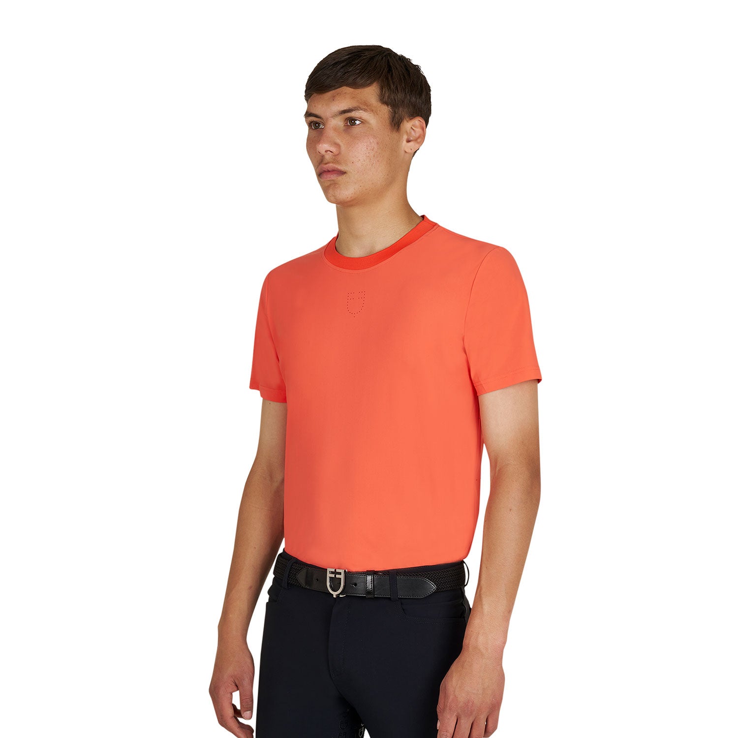 Equestro T Shirt Allenamento Uomo in Tessuto Tecnico con Microfori