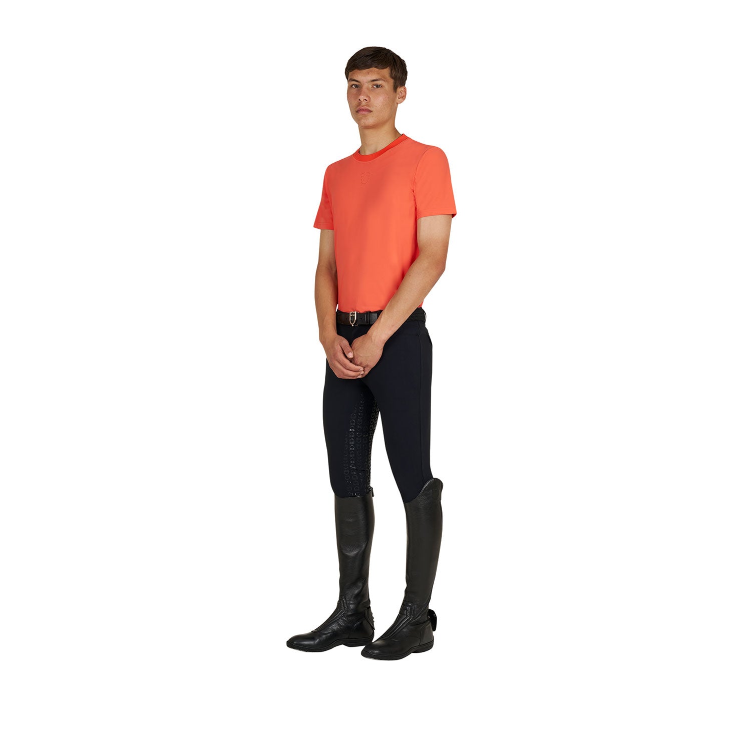 Equestro T Shirt Allenamento Uomo in Tessuto Tecnico con Microfori