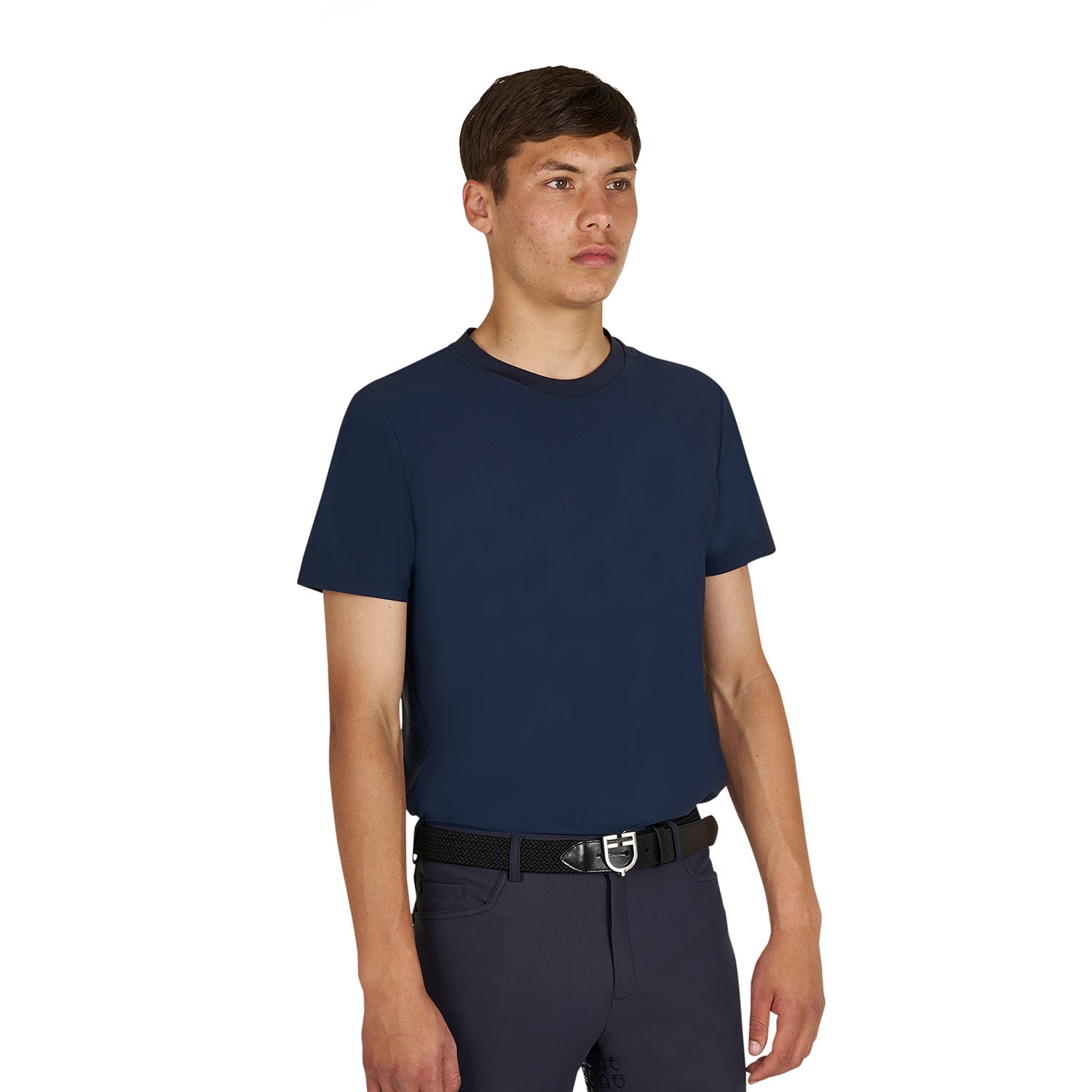 Equestro T Shirt Allenamento Uomo in Tessuto Tecnico con Microfori