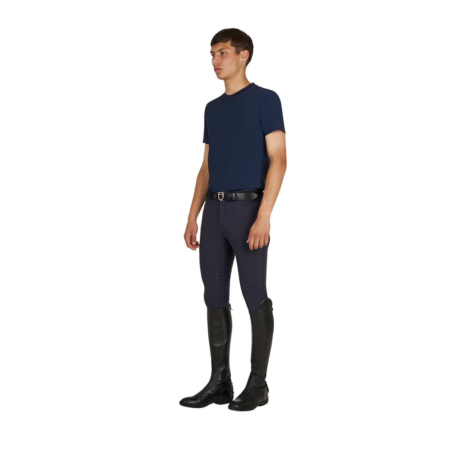 Equestro T Shirt Allenamento Uomo in Tessuto Tecnico con Microfori