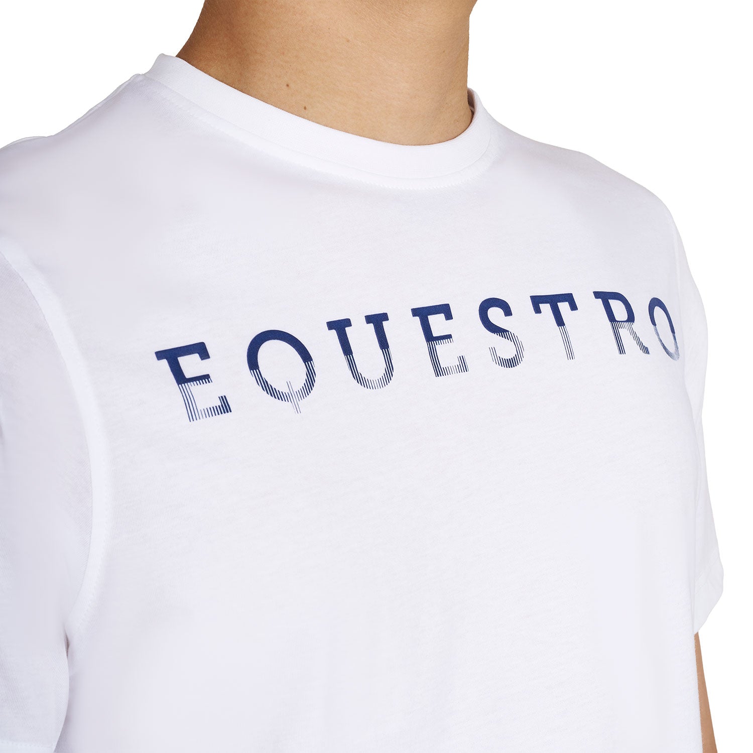 Equestro T Shirt Basic Uomo con Scritta Sul Petto