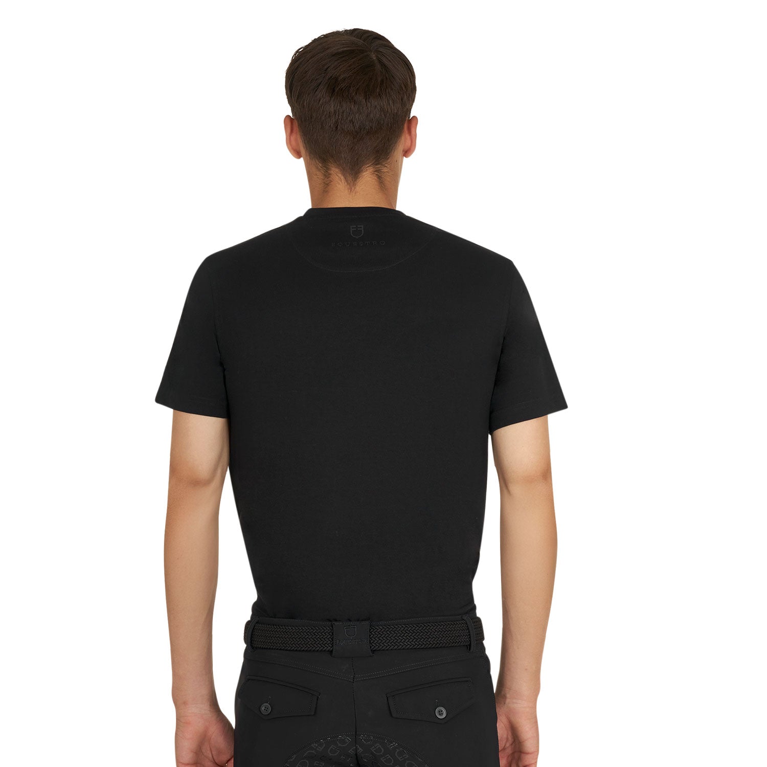 Equestro T Shirt Basic Uomo con Logo Glossy