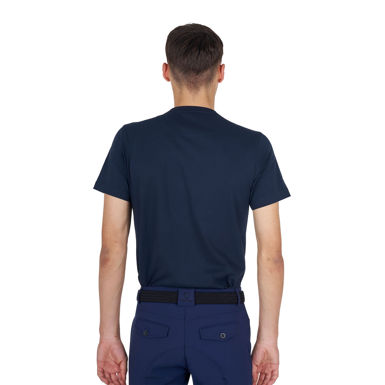 Equestro T Shirt Basic Uomo con Logo Glossy