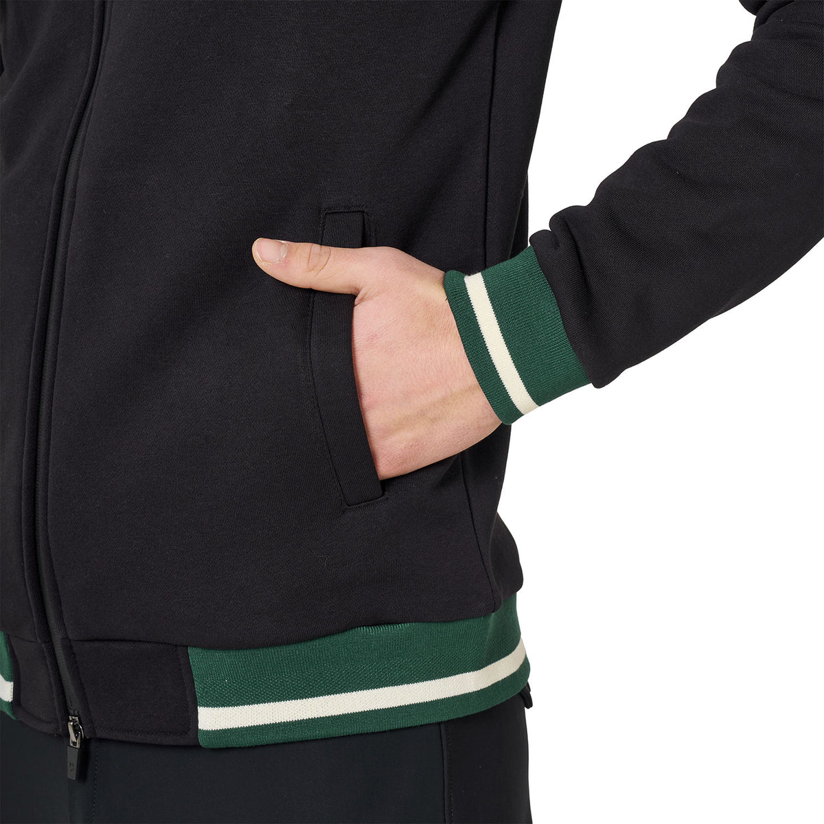 Equestro Felpa Uomo con Cappuccio e Zip Frontale