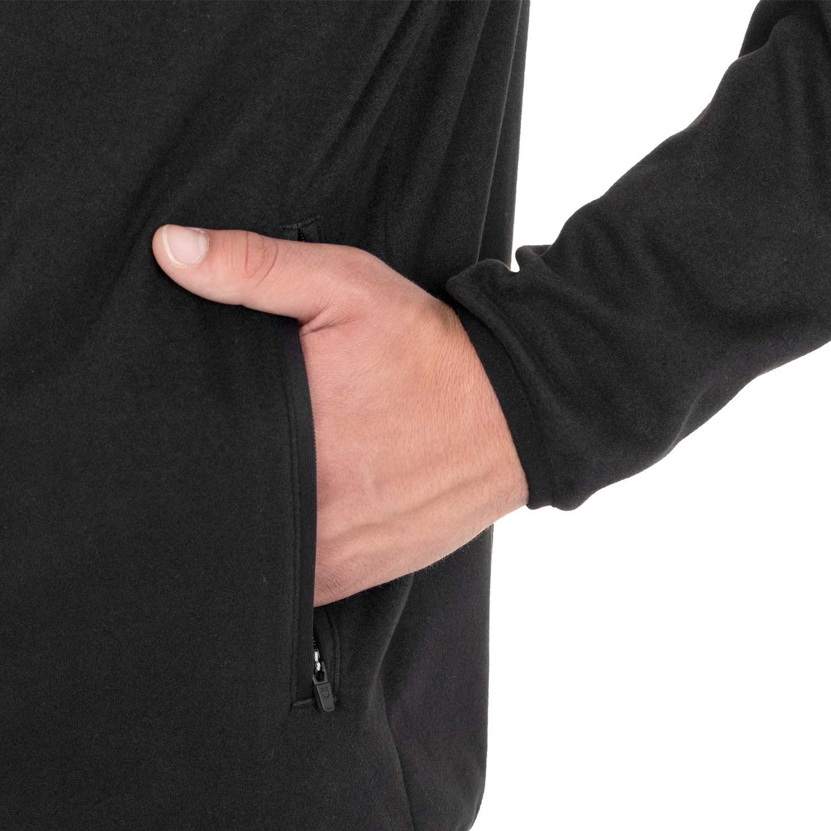 Equestro Felpa Uomo in Pile con Zip