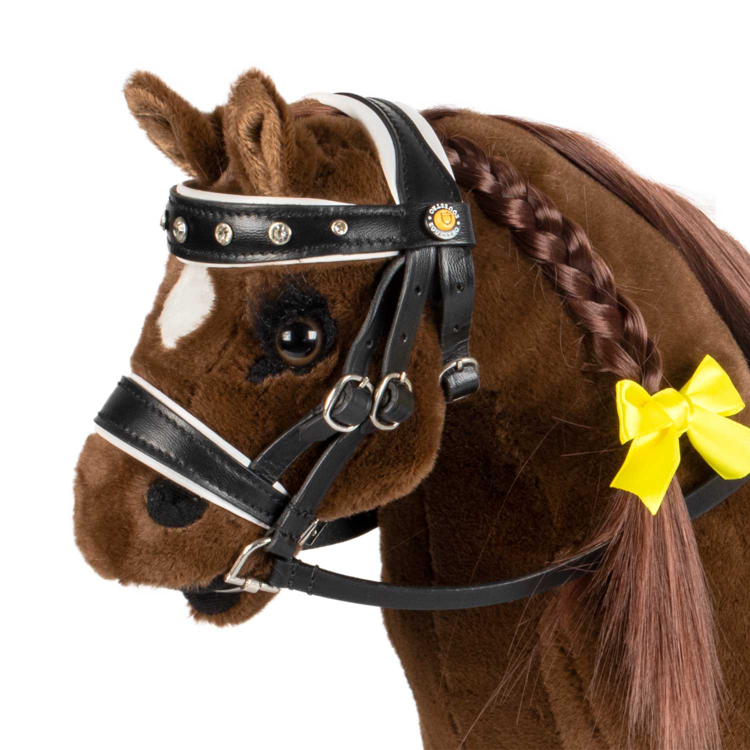 Equestro Briglia per Toy Horse Cuoio e Strass