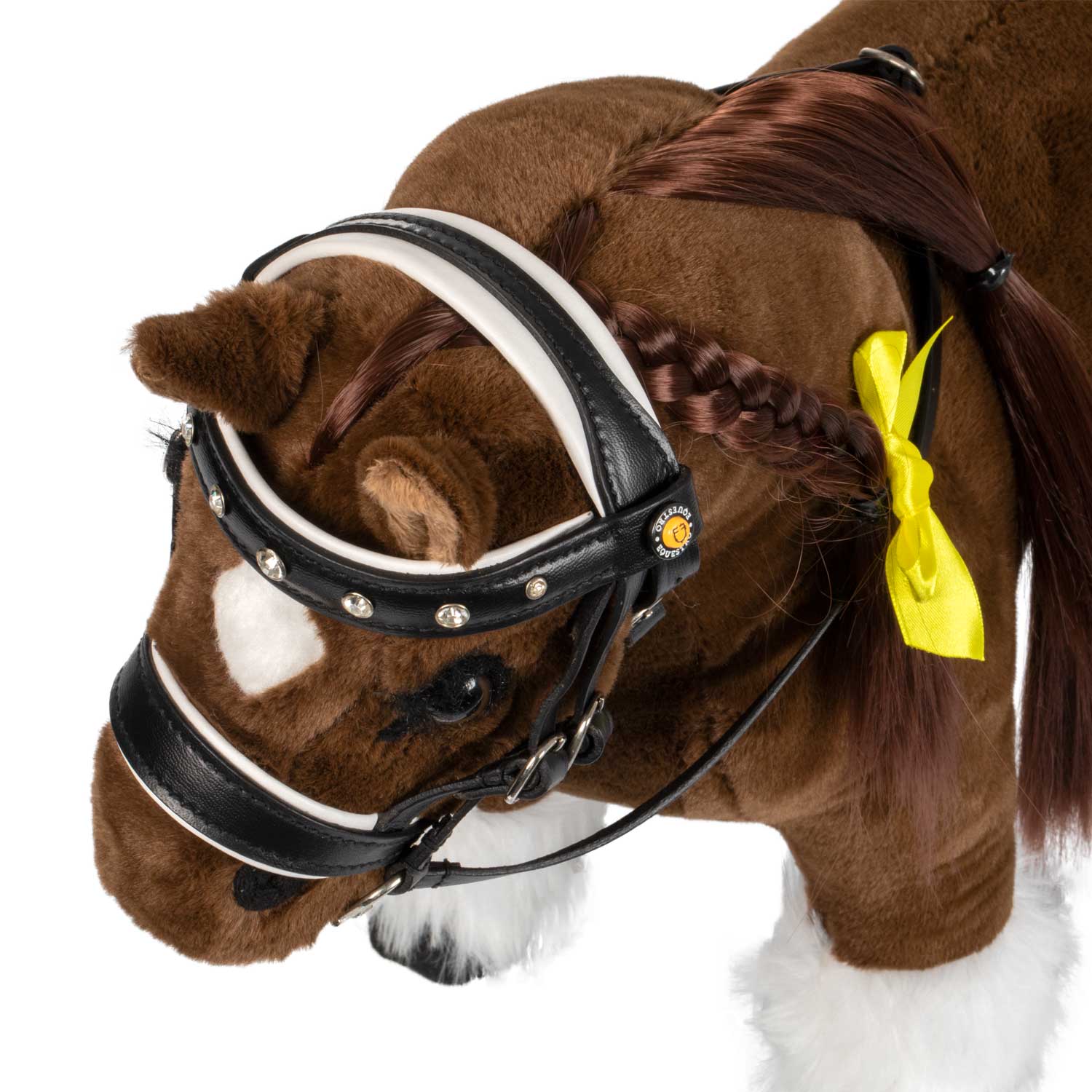 Equestro Briglia per Toy Horse Cuoio e Strass